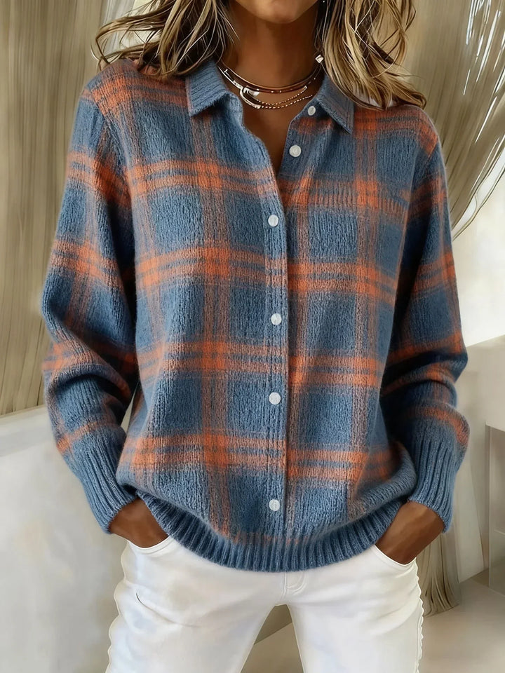 Avery | Plaid Knit Overshirt
