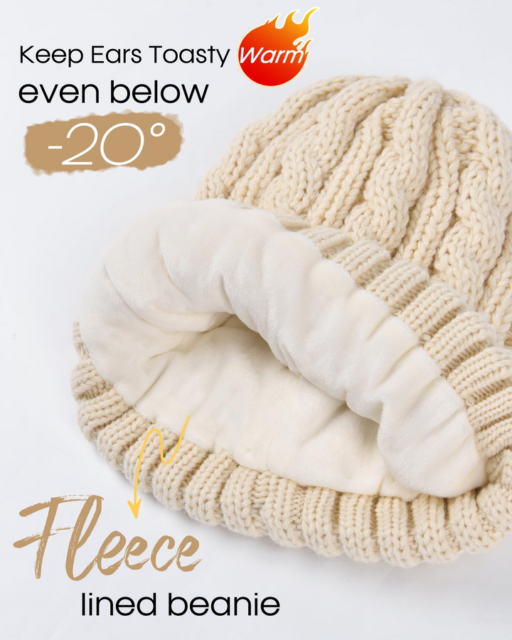 Elegant Winter Hat, Scarf, and Gloves Set