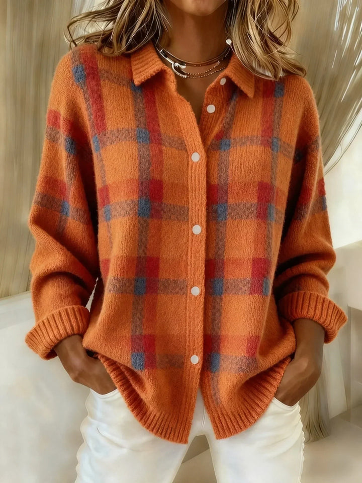 Avery | Plaid Knit Overshirt