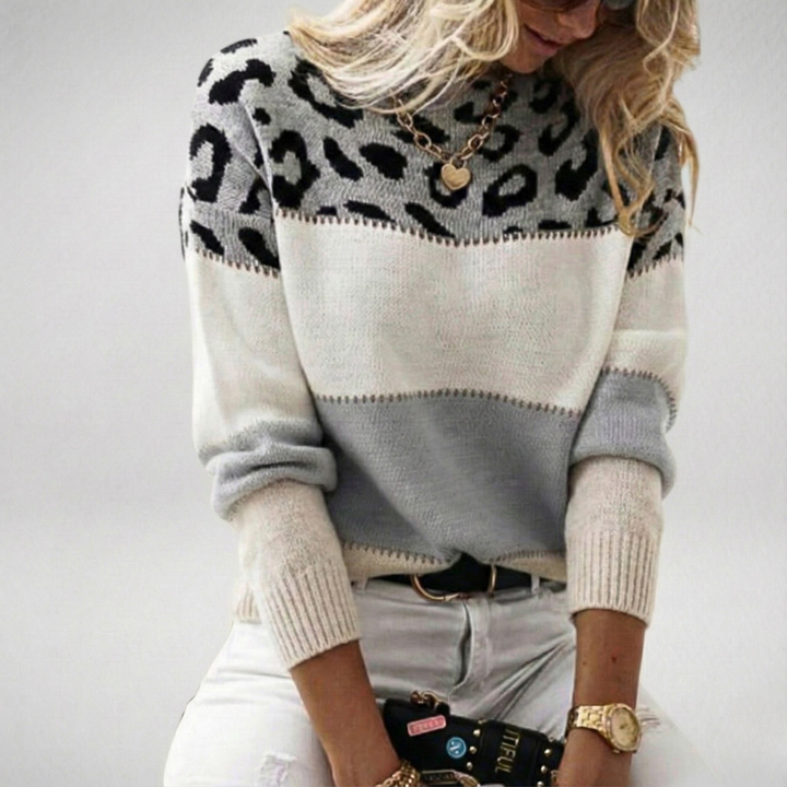 Ophélie | Leopard Elegance Sweater