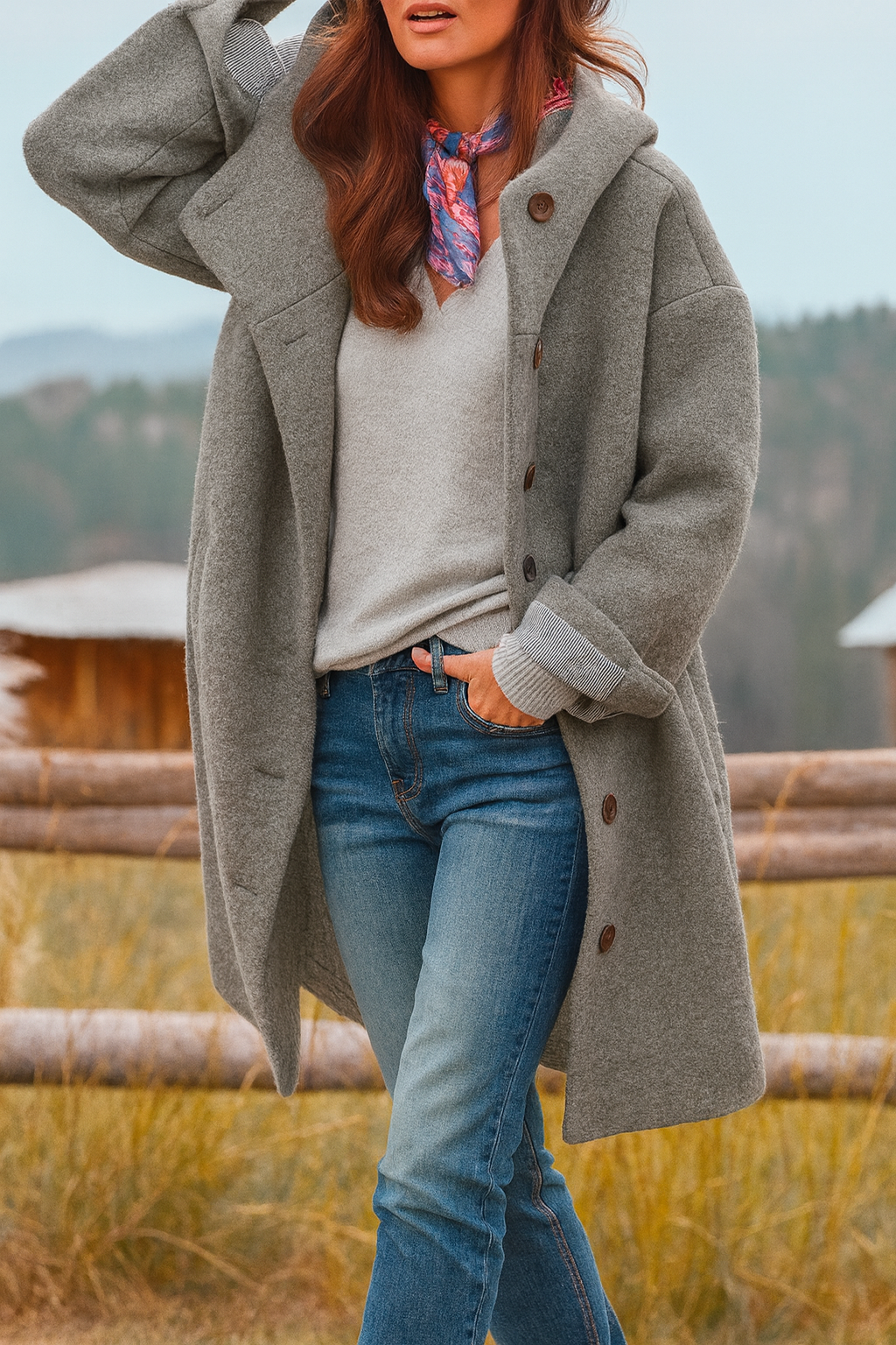 Sophia | Wool-Blend Winter Coat