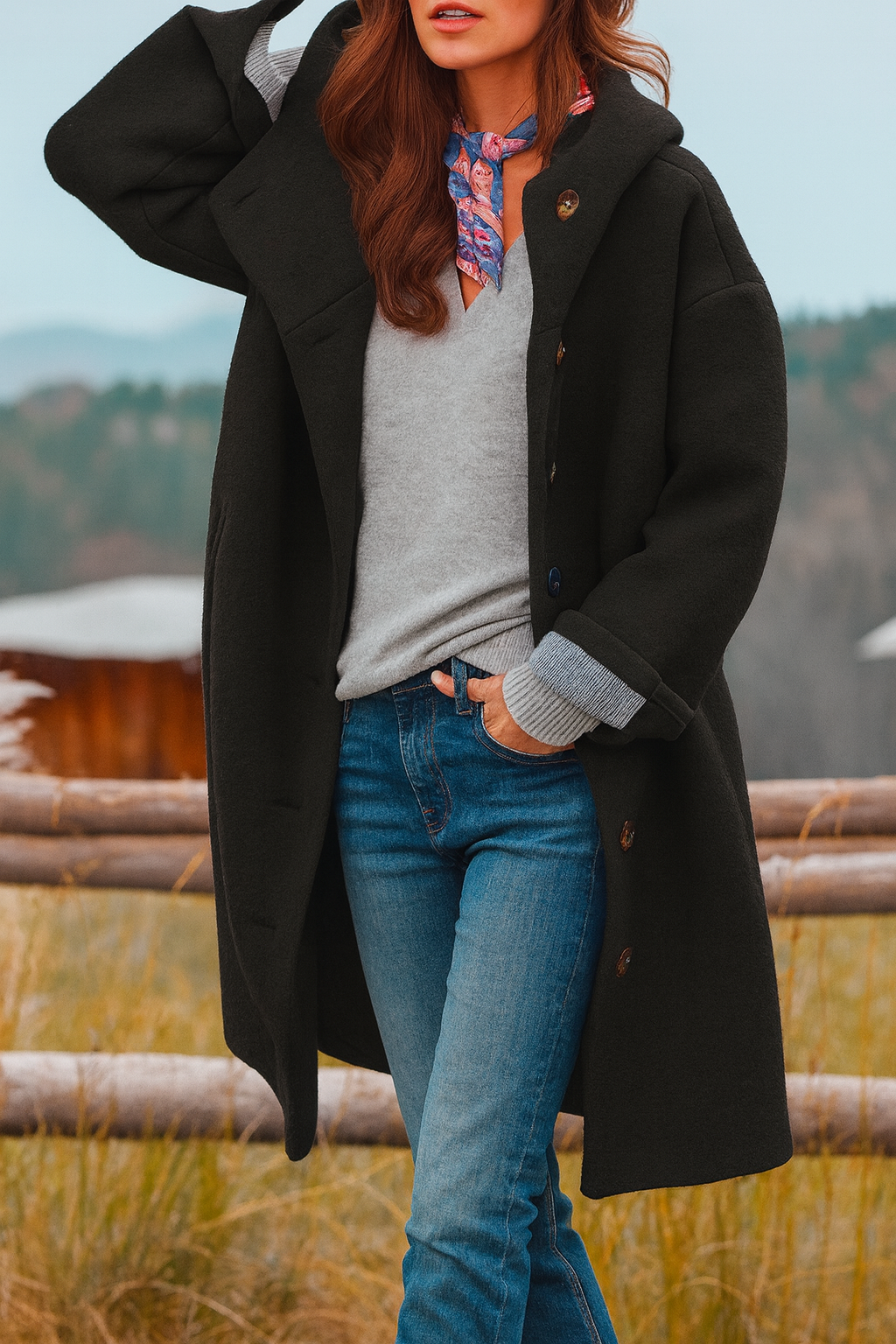 Sophia | Wool-Blend Winter Coat