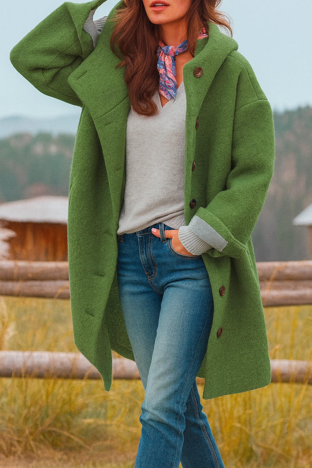 Sophia | Wool-Blend Winter Coat