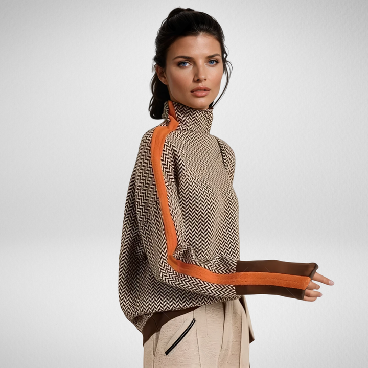 Sienna | Modern High-Neck Knit