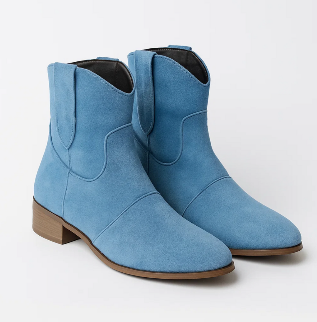 Suede Western Boots