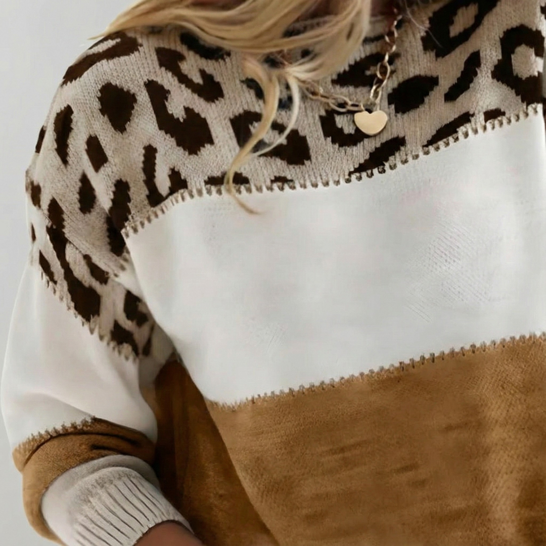 Ophélie | Leopard Elegance Sweater