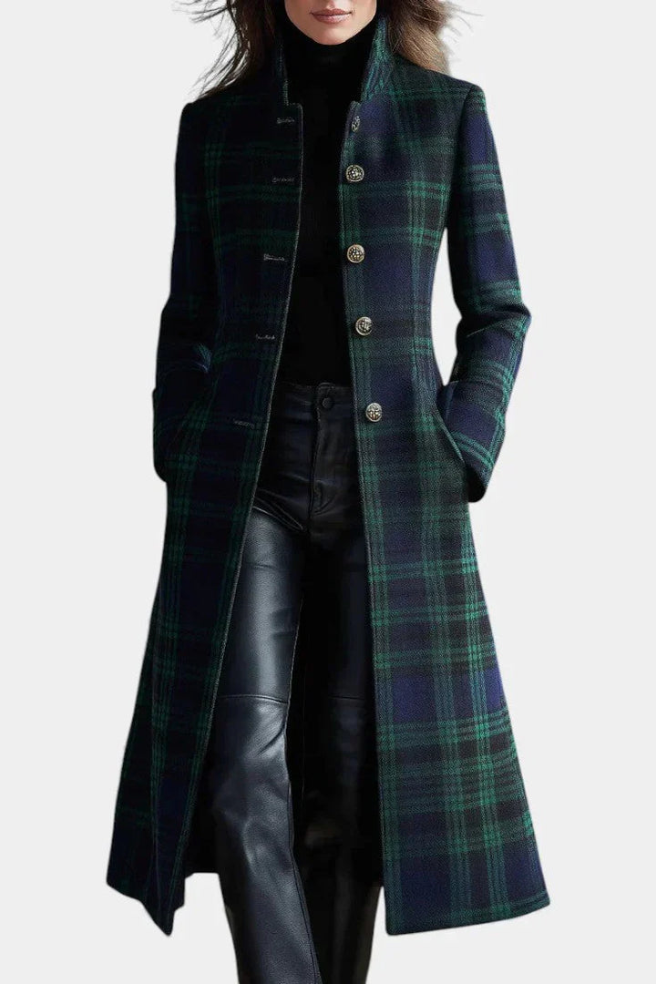 Miranda™ | Timeless Plaid Elegant Coat
