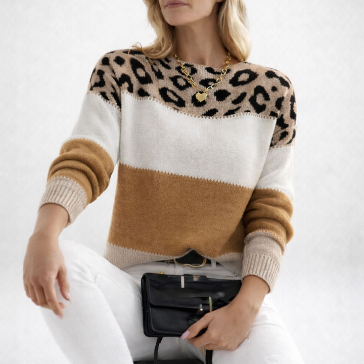 Ophélie | Leopard Elegance Sweater